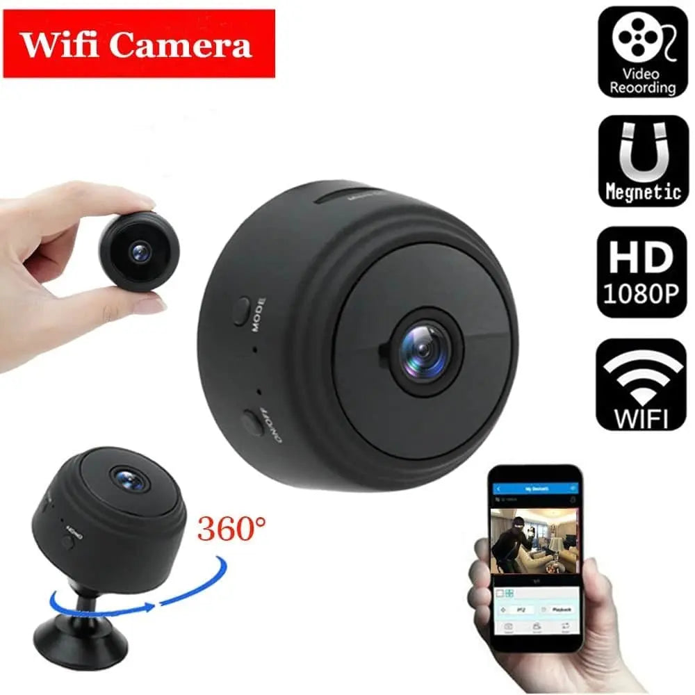 Wireless WiFi A9 Camera Magnet Hidden Mini Camera 1080P HD Pak Stellar Store