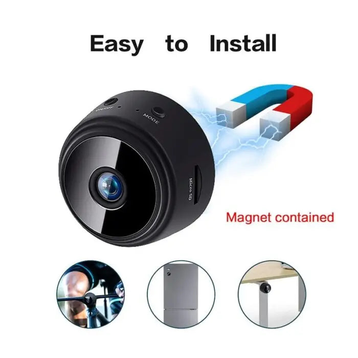 Wireless WiFi A9 Camera Magnet Hidden Mini Camera 1080P HD Pak Stellar Store