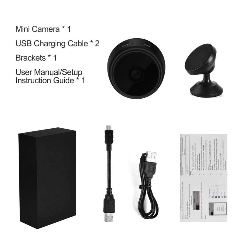 Wireless WiFi A9 Camera Magnet Hidden Mini Camera 1080P HD